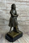 Vintage French Antique-style Solid Bronze Statue Of Joan Of Arc   fremiet  Sale