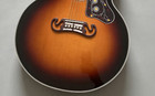 Custom Super Jumbo 200 Vintage Sunburst Acoustic-electric Guitar 20frets Ship Us