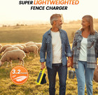 24 Hour Solar Electric Fence Charger  20 Miles  Up To 10200v Output Range Electr