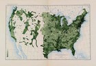 1900 United States Map Farming Agriculture Value Original  13x8 25  12th Census