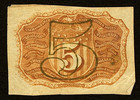 Us 5c Fractional Currency Note Washington 2nd Issue March 3  1863     Fr 1232