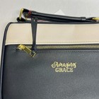 Christian Art Gifts Amazing Grace Faux Leather Bible Cover 6 x9  Black Bbm642