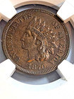 1870 Indian Head Bronze Penny Genuine One Cent Circulated Good Condition 1c Coin