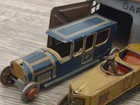 Vintage Germany Tin Penny Toy Cars And Garage Cko Kellermann
