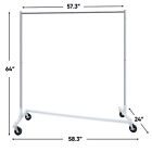 Heavy Duty Garment Rack Rolling Clothes Rack Collapsible Clothing Rack On Wheels