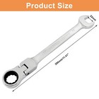 22mm Flex-head Ratcheting Wrench Metric Ratchet Combination Spanner Tool