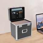 Fireproof Document File Organizer Box Storage Filing Cabinet Safe Portable Box