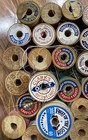 Vintage Thread Lot 40  wooden Spools Coats Clark Belding Corticelli Threads See 