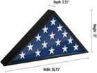 Americanflat Large Flag Box Display Case For Burial Flag - Fits A Folded 5  X9 5