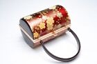 Dear Vanilla Japanese Kimono Enamel Handbag Purse Vintage Authentic Made Japan