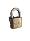 Vintage Ford Script Brass Padlock With Key Oval Works