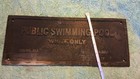 1931 Vintage Cast Iron Segregation Sign Public Swimming Pool Whites Only