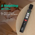 Decibel Meter  Digital Sound Level Meter Portable Sound Meter 30   130 Db Max Data