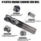 2 Pcs 3 4  4 Flute Solid Carbide 1-1 2  Overall Length End Mill - Altin Coated