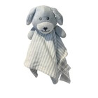 Rz Baby Puppy Dog Lovey Security Blanket Blue   White Striped Comfort Plush Nwt
