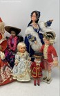 Vintage Lot Of 10 Pcs Assorted Mixed Variety Play Dolls In Multicolor Outfits