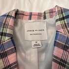 Janie And Jack Plaid Linen-cotton Blazer  Size 2t In Excellent Condition 