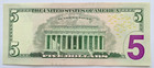 Us Federal Reserve 5 Dollar Banknote - 2021 One Note Unc