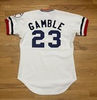 1973-1975 Cleveland Indians Oscar Gamble Mlb Game Worn Jersey Very Rare Restored