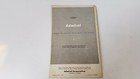 Admiral Television Operating Instructions Owners Manual Vintage Original