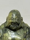 Vintage Large Hand Carved Jade Sitting Buddha Statue Artisan