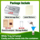 2 Pack Seed Storage Organizer Box With 80 Slots And 20 5 Inches  Wood