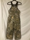 Realtree Women   s M Insulated Hunting Bib Overalls Camo Zip Legs Cold Weather