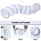 Deofun Cat Tunnel Tube Toys   tunnels For Indoor Cats  S - 2 Way White Gray