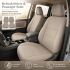 Nlqr 4-piece Tan Seat Covers For Toyota Sequoia 2000-2007 Tundra 2000-2004