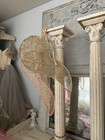 Pair Antique Architectural Salvage Chippy Wood Columns