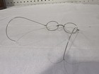Antique Civil War Era Oval Eyeglasses Aluminum    reading Spectacles