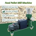 220v 3mm Chicken Feed Pellet Mill Machine Feed Pelletizer 4 Head Roller 200kg h