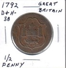 1792-1811  Great Britain Conder Tokens 4 Coin Lot - Very Nice Group 