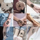 72 Sheets Temporary Tattoo For Men Women Adults  Include 12 Sheets Large Black