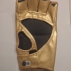 Nate Diaz Autographed Signed Ufc Gold Fight Gloves Beckett Bas          