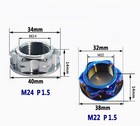 1 Pcstitanium Nut M22 m24 1 5mm Ti Flange Nuts For Bmw S1000rr Motorcycle Tuning