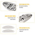 4pcs 6  Boat Folding Cleats  316 Stainless Steel Flip-up Marine Dock Rope Cleats