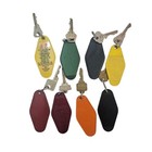 Lot Of 8 Vintage Hotel motel Keys With Fobs