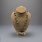 Vintage Est  e Lauder 1973 Moonsilver Solid Perfume Locket Pendant Necklace 25   