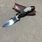 Mint Custom Knife  D  Boultinghouse - Maker  Polished Bone  A198  Custom Sheath