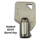 Hubbell  2101 - Extra Heavy Duty Ac  barrel  Tamper Proof Switch Key -  4 pack 