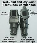 Two  2  Glm Marine Dry Joint Exhaust Manifolds 2002 And Newer 5 0 5 7 Mercruiser