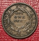 1837    not One Cent For Tribute    Hard Times Token 
