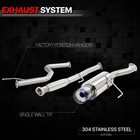 Ss Catback Exhaust System 4 5  Burnt Tip Muffler For 92-00 Honda Civic 2dr 4dr