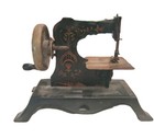 Antique 1930   s Germany Casige Miniature Toy Sewing Machine Black Gilded