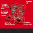  Craftsman159-piece Standard Sae   Metric Chrome Mechanics Tool Set W  Hard Case