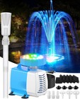 Submersible Pump Rgb Pond Filter System Kits 3-in-1 Pond Filter Fountain With   