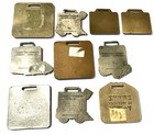 Vintage Lot Of Antique Watch Fobs Construction Equipment You Get All Shown Cat