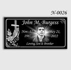 12x24x0 45 Inch Human Headstone  Tombstone  Grave Marker  Diamond Engraved