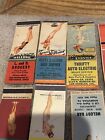 Lot Of 65  Vintage Junk Drawer Lot Pinup Art Risque Advertising Matchbook Covers